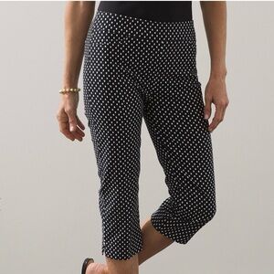 NWT!  Chico’s Black and White Capri Pants.  Size 4